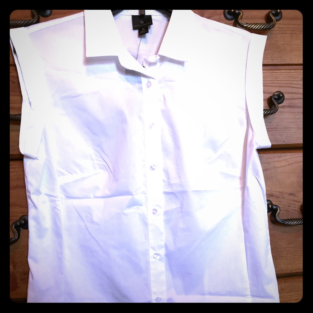 NWT Worthington White Tops